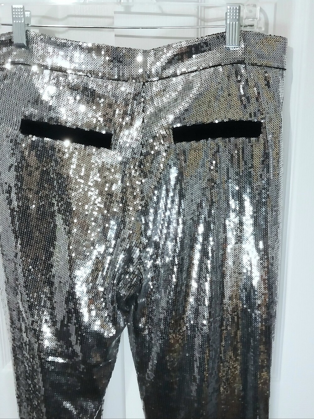 RtA Dillon Sequin Straight Leg Pants, Size S - Picture 5 of 9